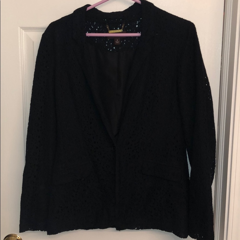 Dana Buchman Black Lace Blazer
